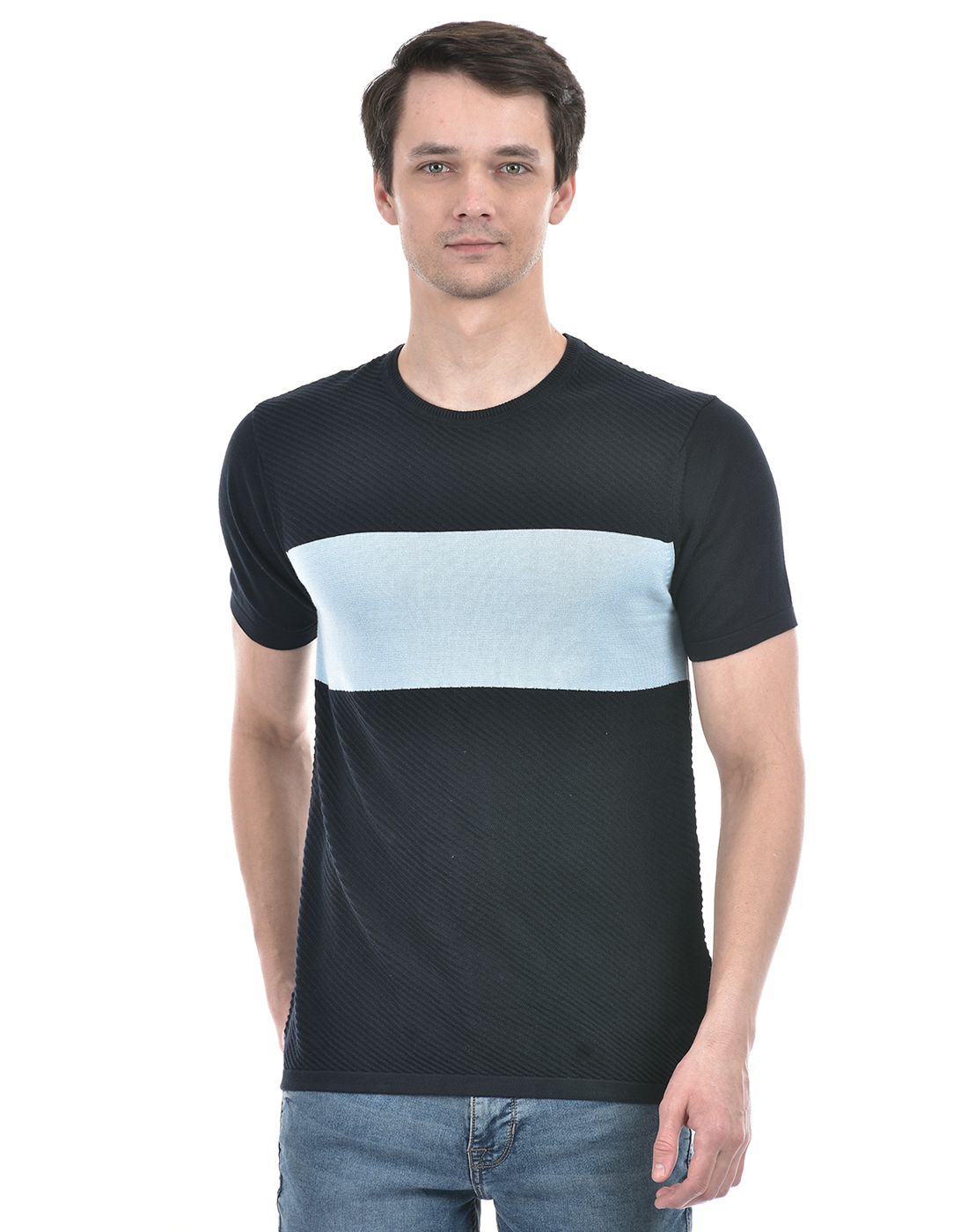Numero Uno Men Solid Blue T-Shirt